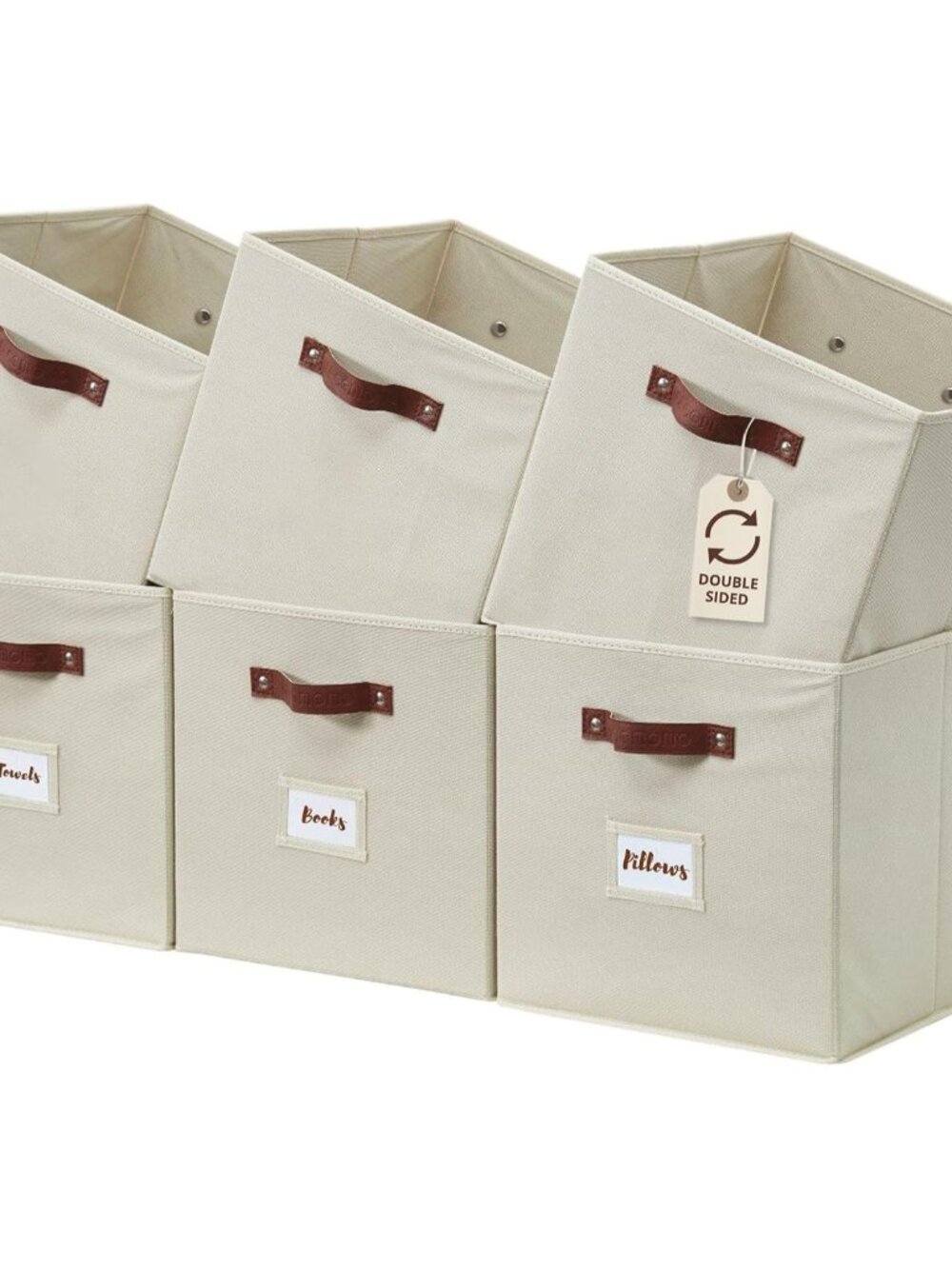 Storage Bins, Cube Storage Bin with Labels